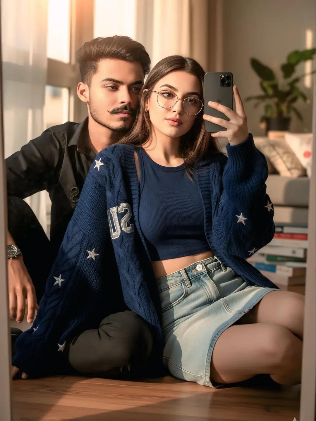 Couples selfie Google Gemini photo