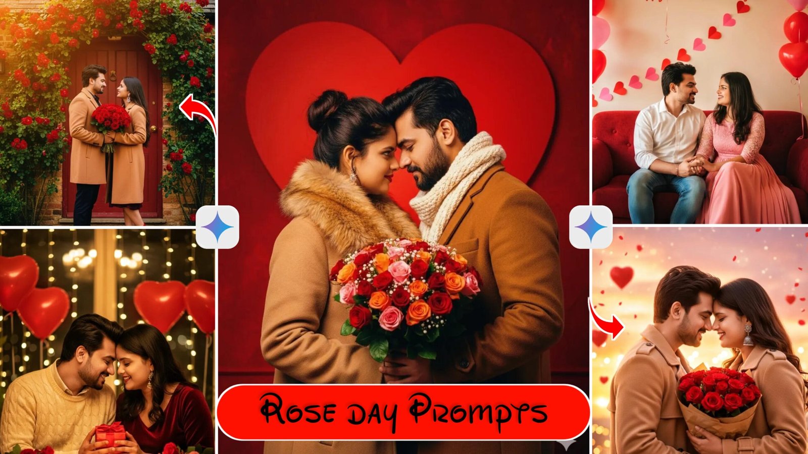 gemini rose day ai photo editing