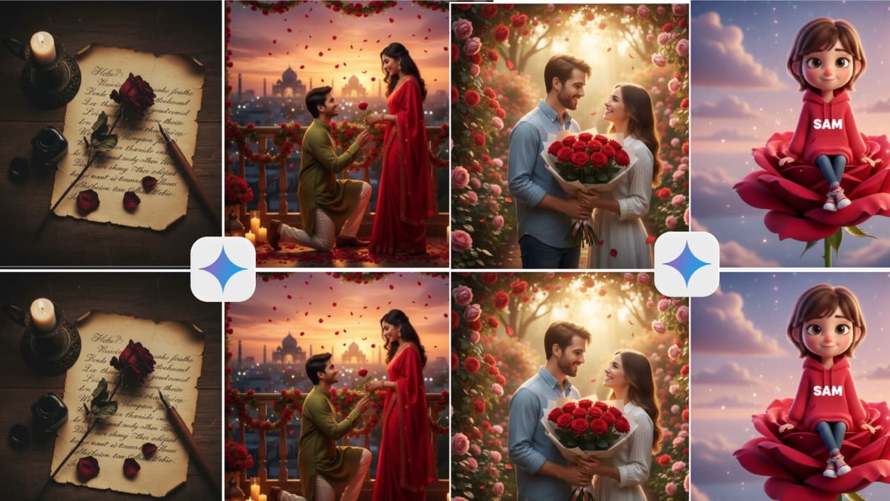 rose day viral top 10 gemini prompts